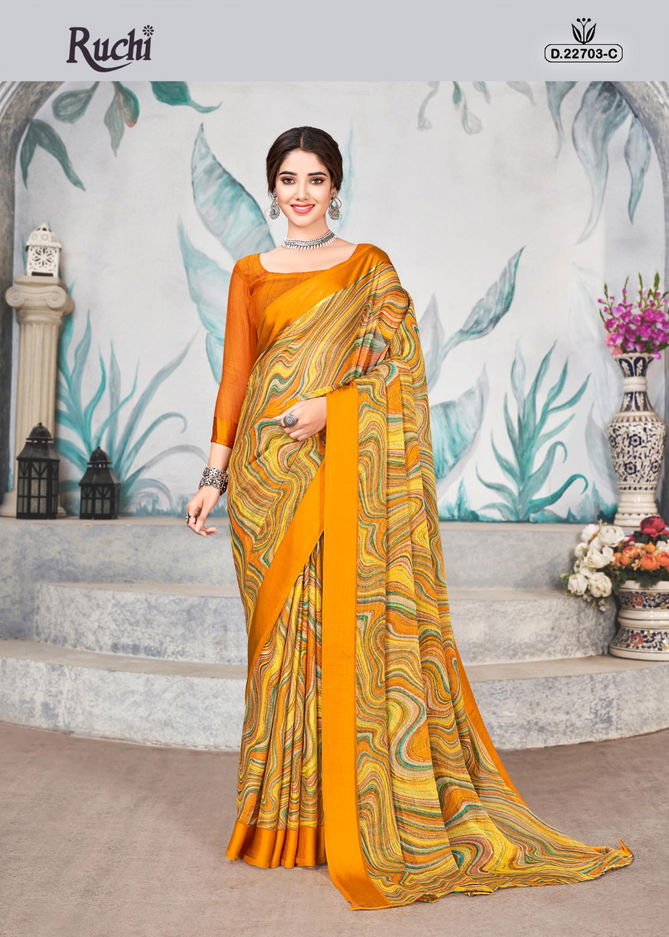 Cherry 33 By Ruchi Colors Daily Wear Sarees Catalog